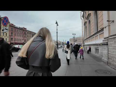 Видео: Площадь Восстания → Лиговский → Московский вокзал → Староневский  Прогулка по Санкт-Петербургу 4К |
