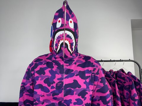 Видео: Видео обзор Зип Худи Bape shark