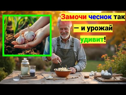 Видео: Замочи чеснок правильно — и весной тебя ждёт рекордный урожай!