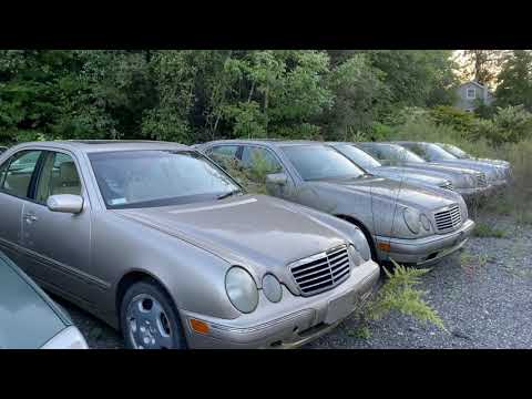 Видео: Стоянка заброшенных мерседесов в США. Эти авто просто выкинули на свалку. Влог.