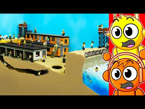 Видео: Реакция на игру «Тюрьма строгого режима против цунами» от Lego