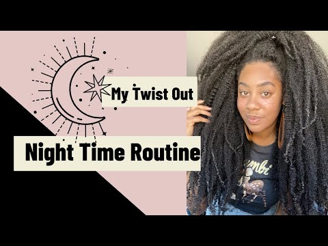 Видео: Вечерняя процедура Twist Out | Тип 4, длинные натуральные волосы