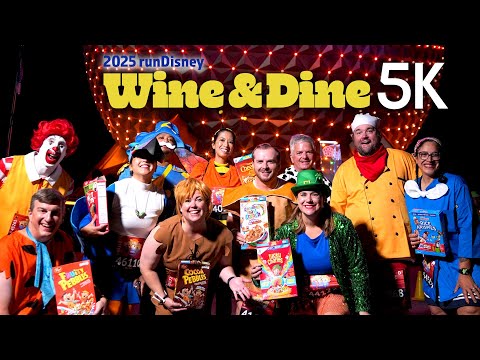 Видео: 2025 год: забег Disney Wine & Dine 5K