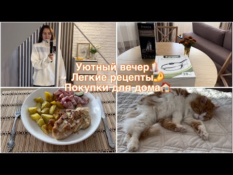 Видео: Уютный вечер дома🕯️Легкие рецепты🤌 Покупки для дома🏠