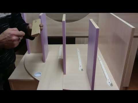 Видео: Видео сборки лестницы кровати-чердака Малыш