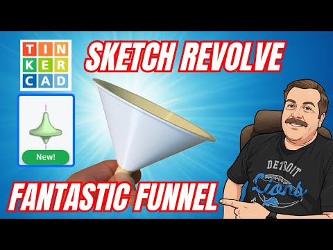 Видео: Tinkercad Sketch Revolve Funnel: навык, который меняет всё! 💯🤯
