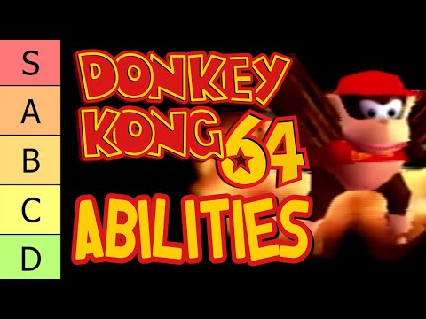 Видео: Список уровней способностей Donkey Kong 64