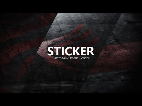 Видео: Наклейки, стикеры в Cinema4D/Octane Render