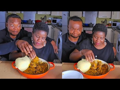 Видео: Жена ест всю еду без мужа. Нигерийская кухня. Мукбанг, асср, фуфу и суп найджа.