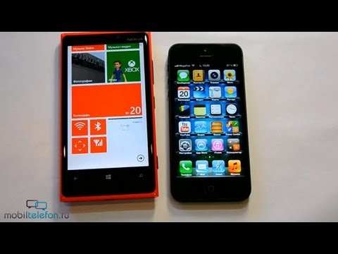 Видео: Nokia Lumia 920 vs iPhone 5: сравнение (speed comparison)