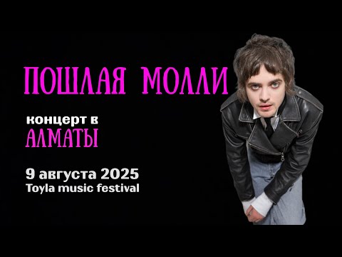 Видео: ПОШЛАЯ МОЛЛИ /концерт в АЛМАТЫ / 9 августа 2025 /Toyla music festival