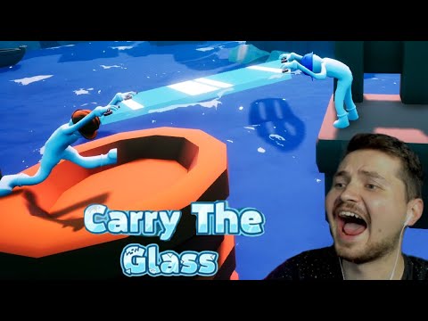 Видео: Carry The Glass КООП ➨ НАЧИНАЕМ РУГАТЬСЯ #2