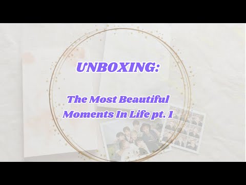 Видео: UNBOXING: The Most Beautiful Moments In Life pt.1 \ Распаковка 3-его мини альбома BTS