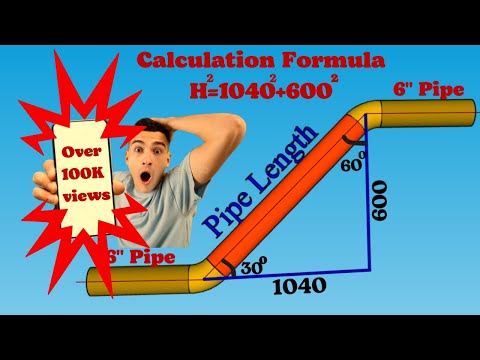 Видео: Расчет длины трубы. Формула расчета длины локтя. Как рассчитать длину трубы простым способом