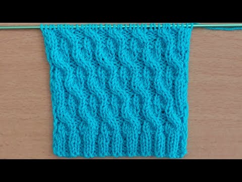 Видео: Красивый👍 узор спицами для джемпера, жилета, мужского свитера, пуловера.