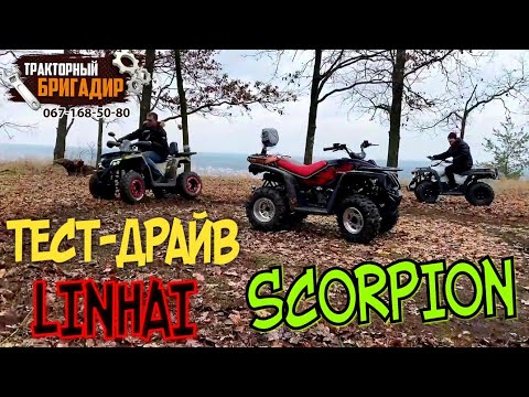 Видео: ТЕСТ-ДРАЙВ Квадроциклов LINHAI Z180, LINHAI M150, SCORPION 200CC🔥