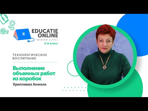 Видео: Технологическое воспитание, 2-й класс, Выполнение объемных работ из коробок