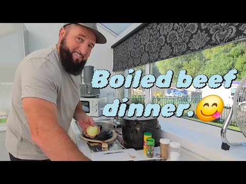 Видео: Готовлю ужин из вареной говядины на костре. #мотивация