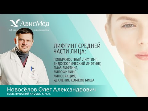Видео: Лифтинг средней части лица. Пластический хирург Новоселов Олег Александрович. Клиника АвисМед