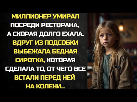 Видео: Миллионер умирал посреди ресторана, как вдруг из подсобки выбежала сиротка, которая сделала то...