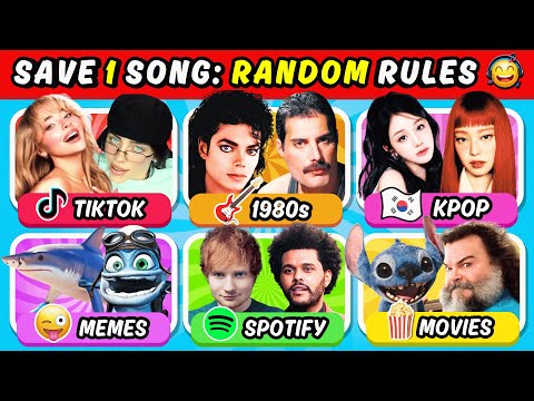 Видео: Сохраните одну песню. Случайные правила. 🔥TikTok, 80-е, K-pop, мемы | Музыкальная викторина 2025