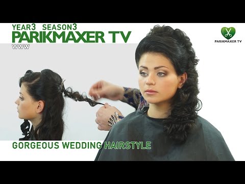 Видео: Эффектная вечерняя прическа Gorgeous wedding hairstyle парикмахер тв parikmaxer.tv