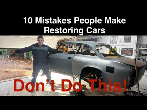 Видео: 10 ошибок, которые совершают люди при реставрации классических автомобилей — избегайте их!