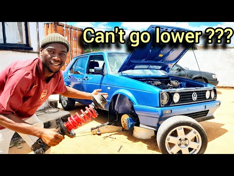 Видео: Замена пружин на Citi Golf Mk1 (coilsleeve), часть 15