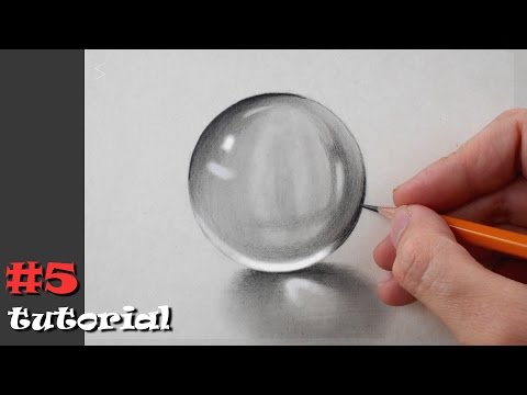 Видео: Как нарисовать реалистичный стеклянный шар - простой способ!