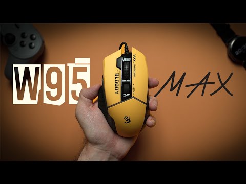 Видео: Игровая мышь с Кастомизированным сенсором BC-3332-A - Обзор Bloody W95 Max