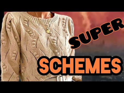 Видео: Схемы вязания на трендовые свитера. Knitting patterns for trendy sweaters.