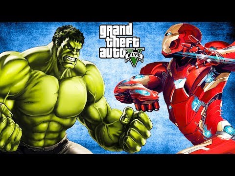 Видео: ЖЕЛЕЗНЫЙ ЧЕЛОВЕК vs ХАЛК! Битва СУПЕРГЕРОЕВ в ГТА 5