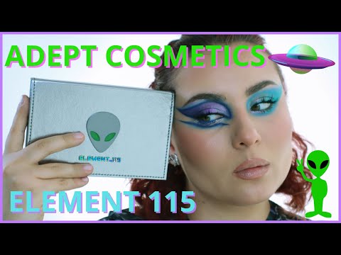Видео: ADEPT COSMETICS "ELEMENT 115" | Обзор палетки👽