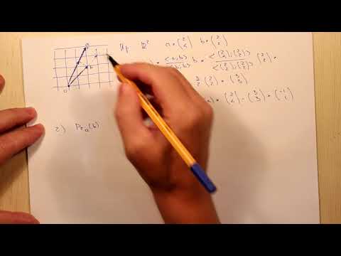 Видео: Ортогональная проекция и ортогональная составляющая. Пример