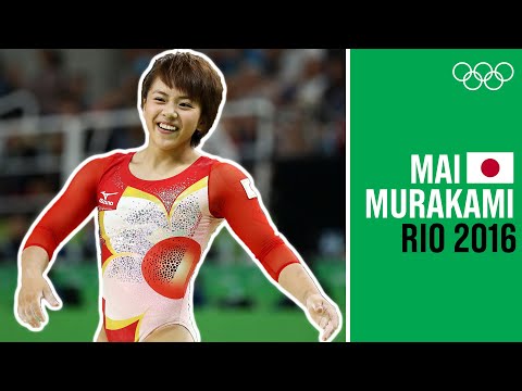 Видео: Маи Мураками 🇯🇵 и её улыбка после вольных упражнения в Рио 2016!