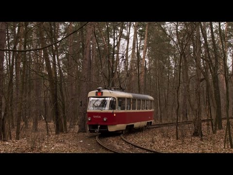 Видео: Киевский трамвай TatraT3 бортовой номер 5956 маршрут номер 12 обратно  запись полного маршрута.