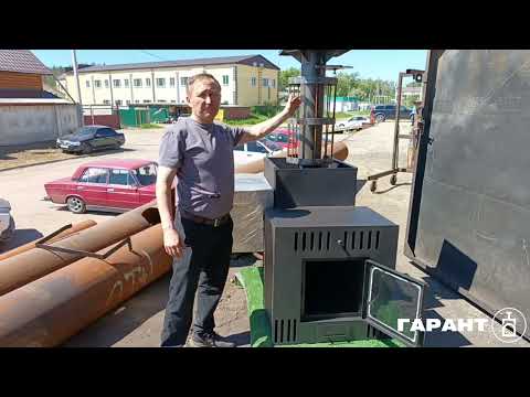 Видео: Банная печь "ГАРАНТ" из 530 трубы | Банная печь с конвектором | Вечная банная печь