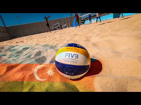 Видео: Отработка перемещений и коммуникации в защите в пляжном волейболе // Тренировка сборной Азербайджана