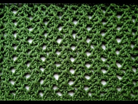 Видео: НЕВЕРОЯТНО красивая "СЕТКА" спицами № 3.  Вязание спицами. Knitting pattern.