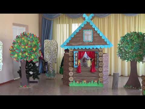 Видео: сл. Большекрепинская, МБОУ "Большекрепинская СОШ", русская культура, "Теремок"