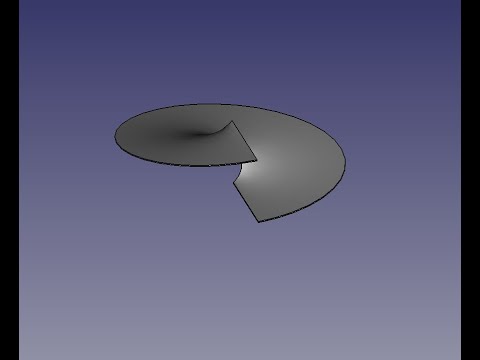 Видео: FreeCad Развёртка шнека