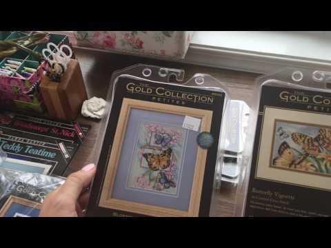 Видео: 101. Вышивка Крестом. Моя коллекция наборов Petites от Dimensions