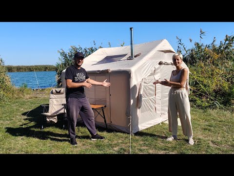 Видео: ОБЗОР НАДУВНОЙ ПАЛАТКИ, ХОЛОДИЛЬНИКА И ДРОВЯНОЙ ПЕЧИ