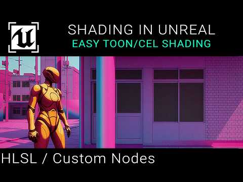 Видео: Unreal Engine 5.5 — простой и лёгкий шейдинг в мультяшном/комиксном/цели-анимации