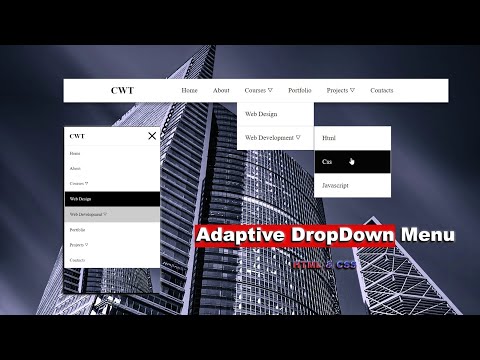 Видео: Как сделать адаптивное меню без JS — Только CSS!