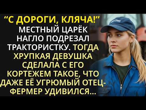 Видео: С дороги, кляча! - местный царек подрезал трактористку. Но заблеял, когда его джип застрял в болоте