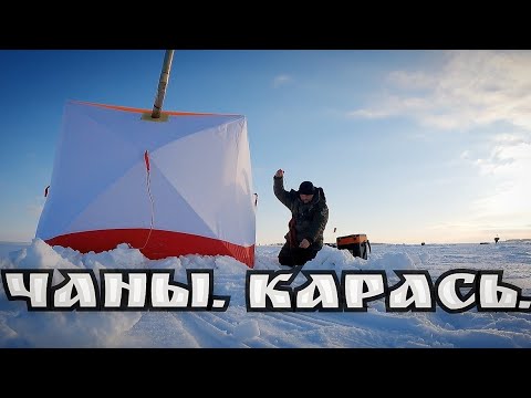 Видео: Ловля карася в марте со льда! Озеро Чаны! Сутки на льду! #чаны #карась