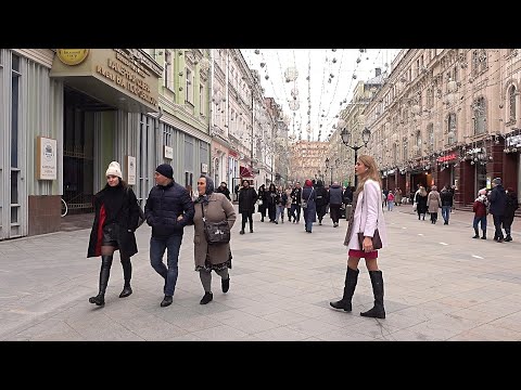 Видео: Москва. Никольская улица. Апрель 2023