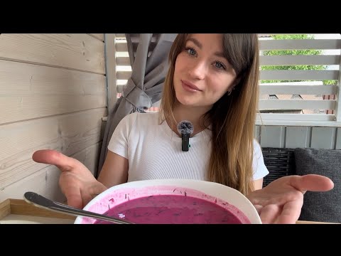 Видео: Mukbang | Мукбанг холодник / холодный свекольник / летний супчик. Любовные истории.