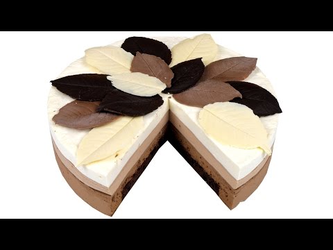 Видео: Торт "Три шоколада". Нежный муссовый шоколадный торт. Подробный видео рецепт.